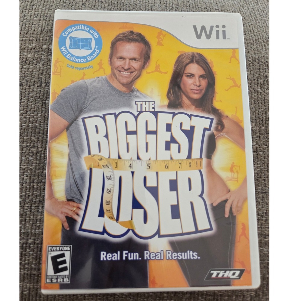 The Biggest Loser Nintendo Wii 2009 THQ‎ Fitness Game Bob Harper Jillian